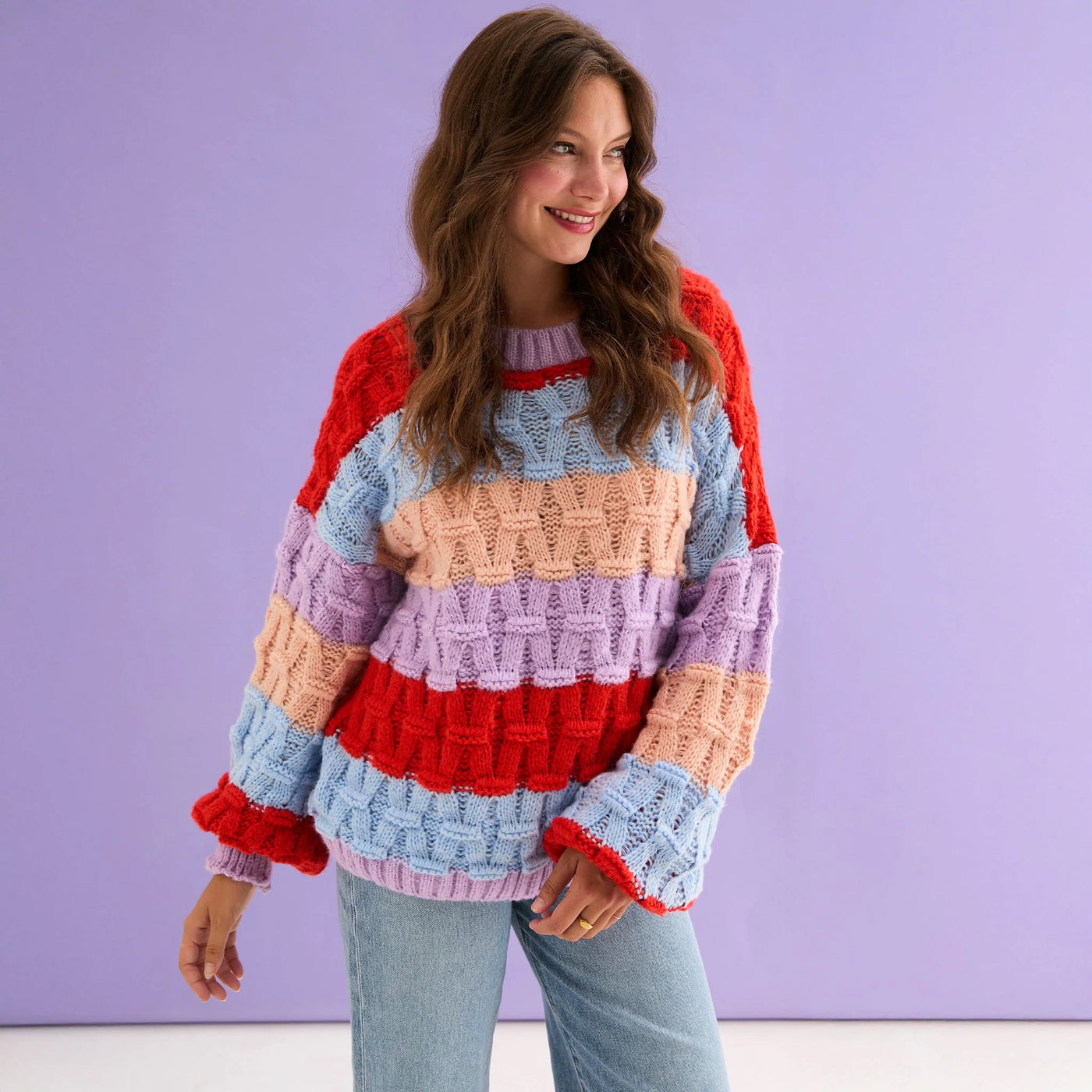Mandy Cross Stitch Knit Stripes