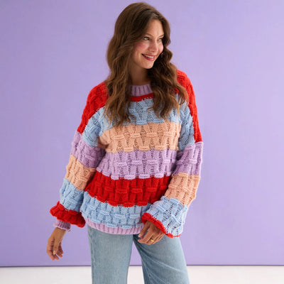 Mandy Cross Stitch Knit Stripes