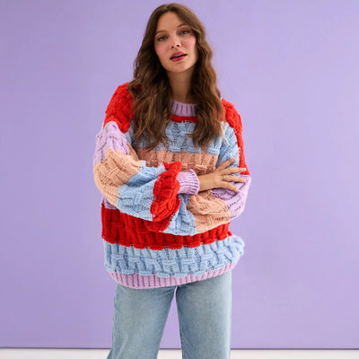 Mandy Cross Stitch Knit Stripes