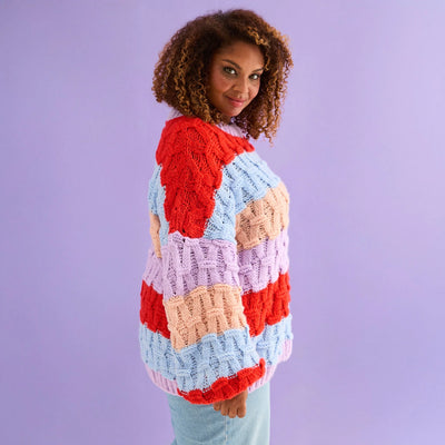 Mandy Cross Stitch Knit Stripes
