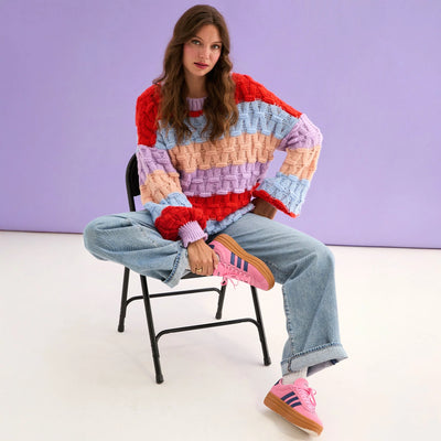 Mandy Cross Stitch Knit Stripes