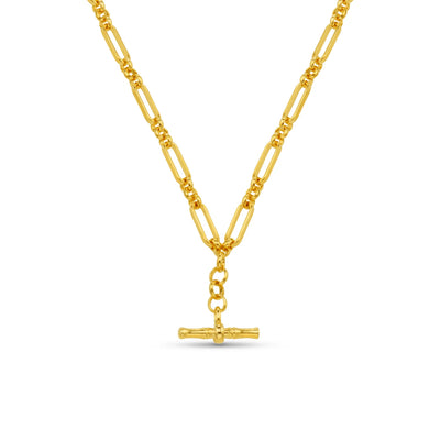 Open Link T-Bar Drop Necklace 31465