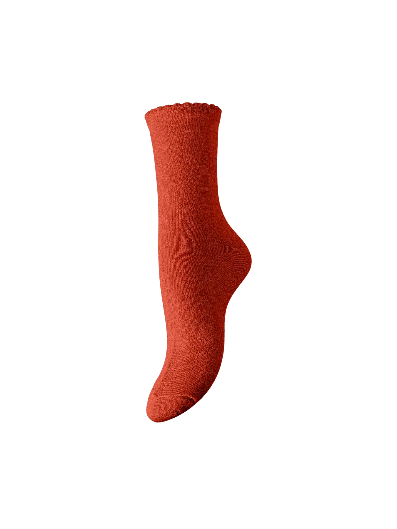 PcSebby Glitter Socks Solid Goji Berry