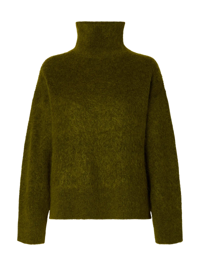 SlfMira Mohair Knit High Knit Avocado