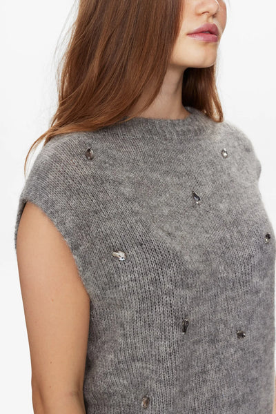 NuSaidani Knit Vest Grey