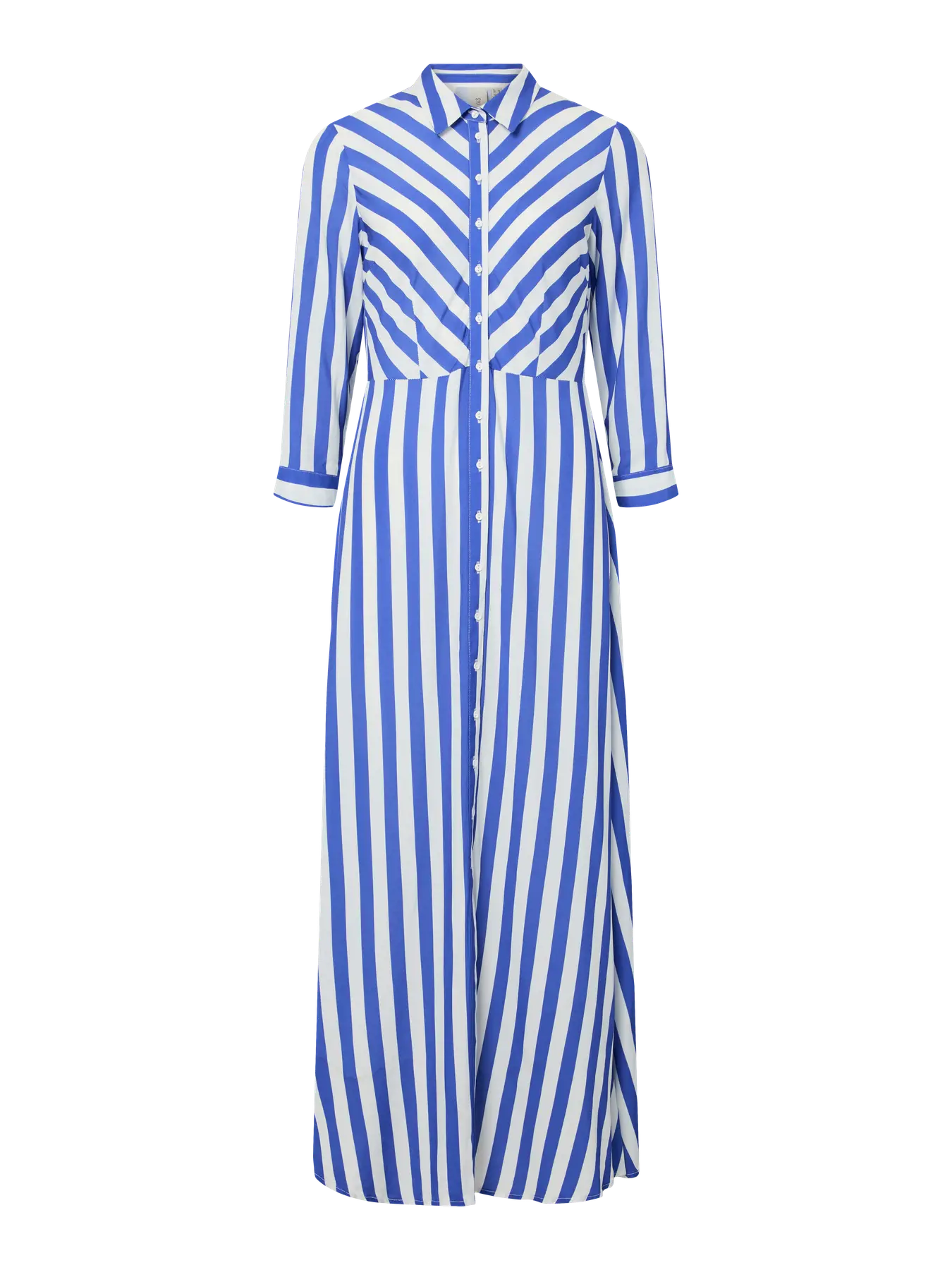 YasSavanna Shirt Dress Dazzling Blue Stripes