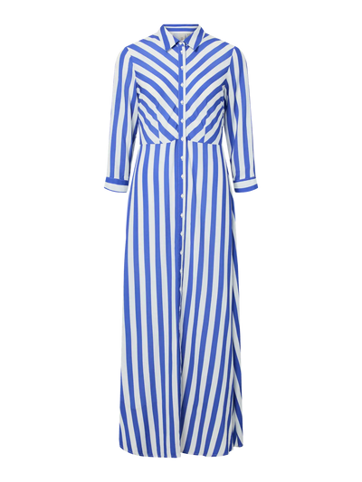 YasSavanna Shirt Dress Dazzling Blue Stripes