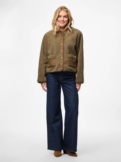 PcJune Teddy Jacket Morel