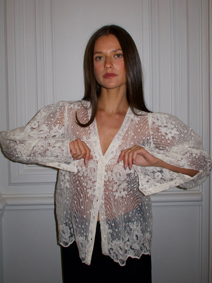 ObjSiga Shirt White Sand