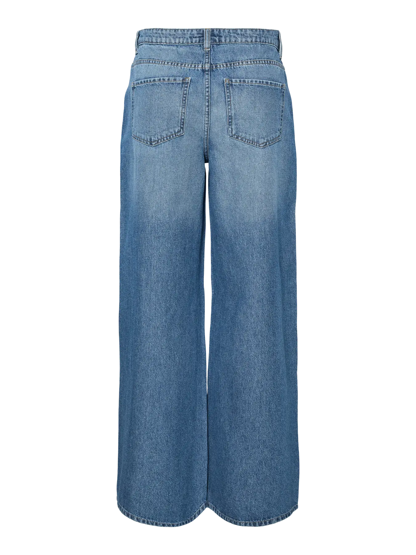 PcMiabell Wide Stud Jeans Medium Blue