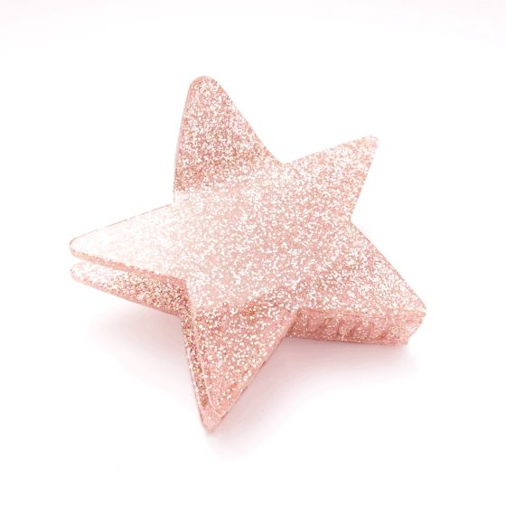 Star Hair Claw Clip Pink