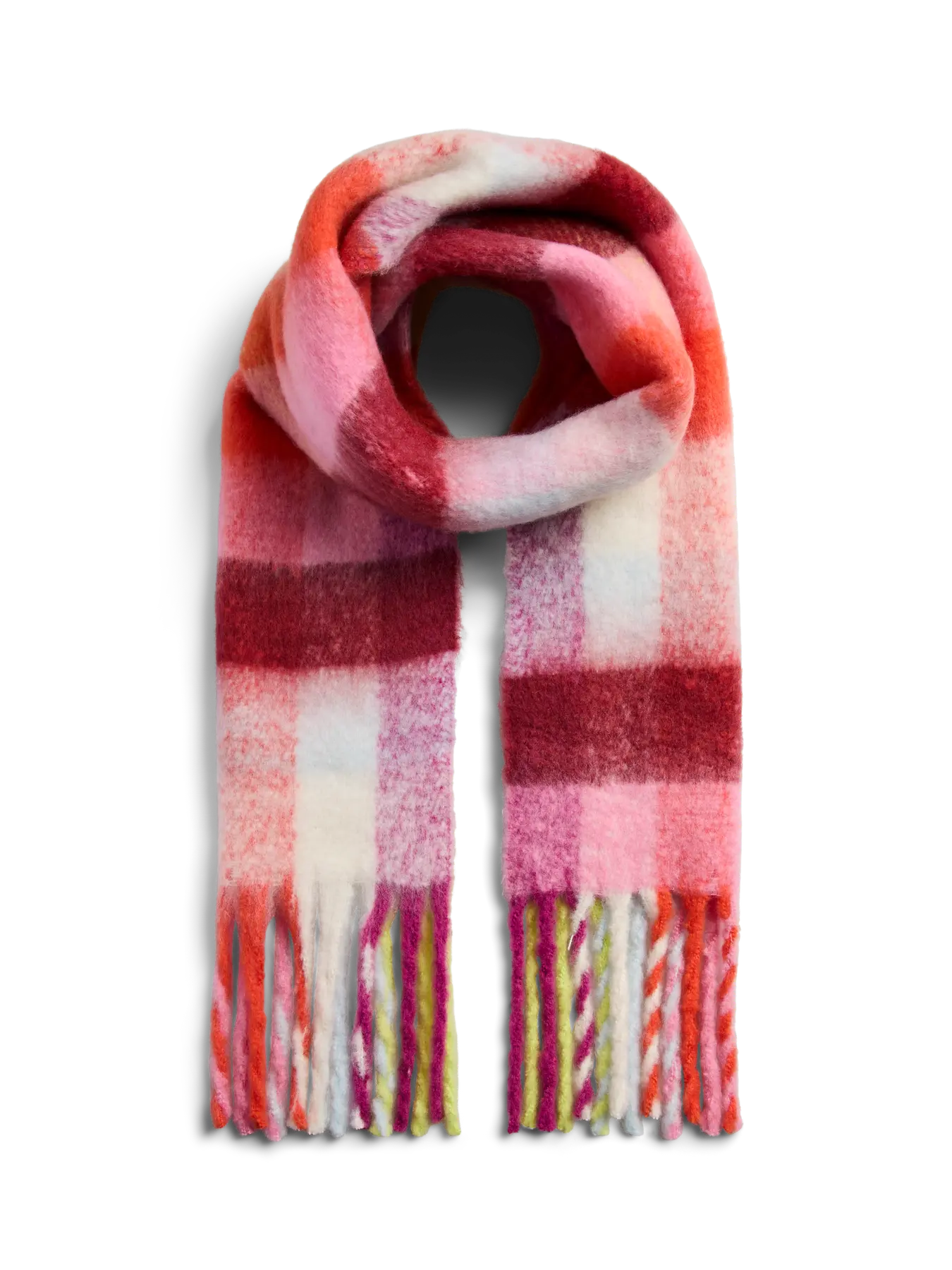 PcJikka Scarf Orange Check
