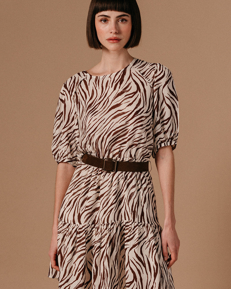 Zebra mini dress