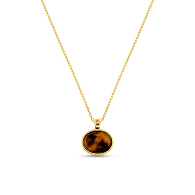 Semi Precious Tigers Eye Pendant - 31463