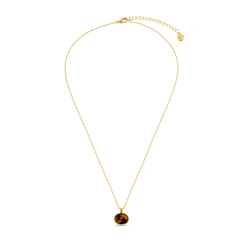 Semi Precious Tigers Eye Pendant - 31463