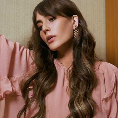 Statement Chain Link Drop Earrings 31454