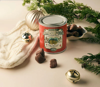 Lumps of Coal Tin Red