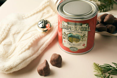 Lumps of Coal Tin Red