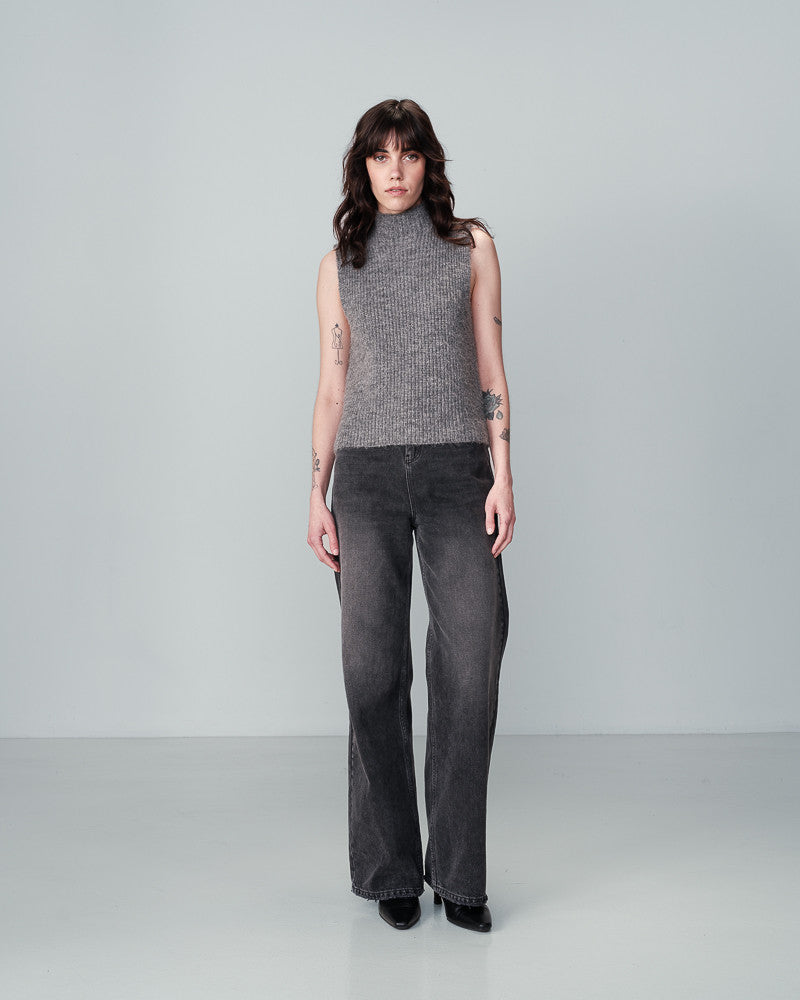 Naima Knit Top Grey