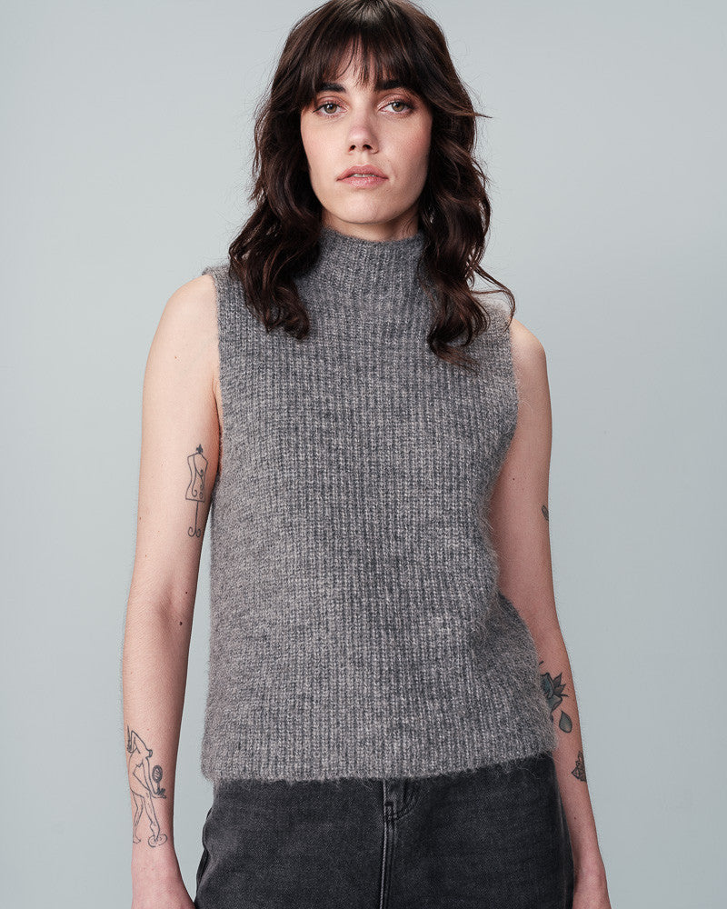 Naima Knit Top Grey