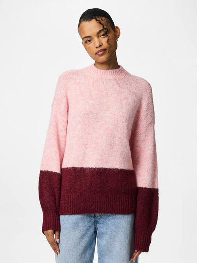 PcIvy Knit Pink/Tawny Port