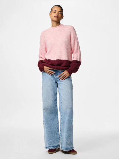 PcIvy Knit Pink/Tawny Port