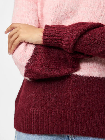 PcIvy Knit Pink/Tawny Port