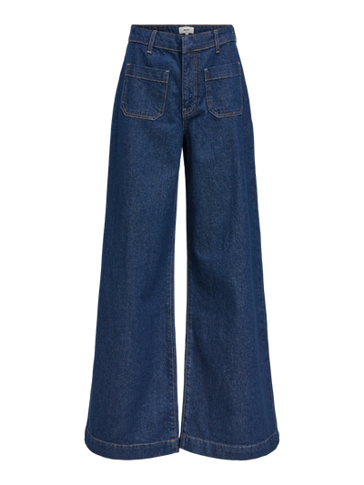 ObjBoletta HW Wide Jeans Dark Blue