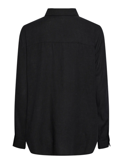 PcPia LS Loose Shirt Black