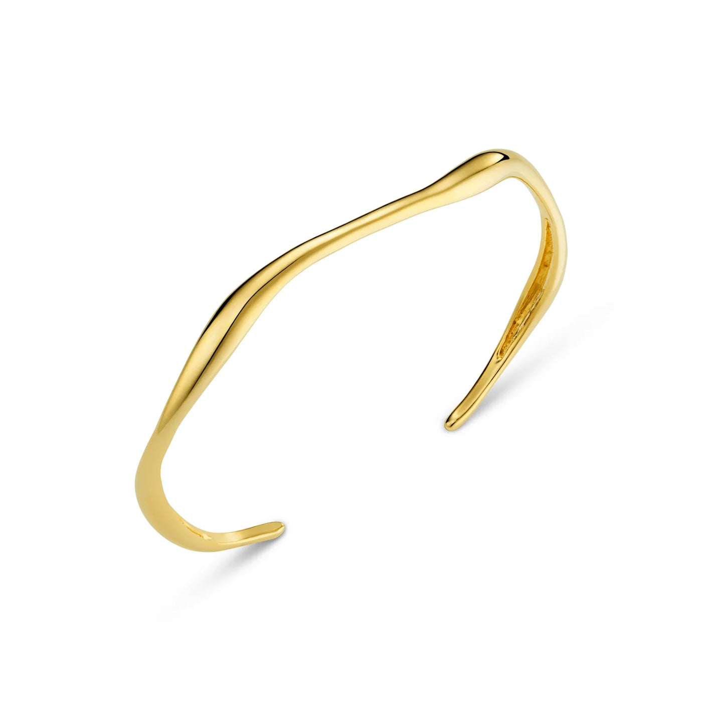 Fine Wave Bangle - Gold 31432