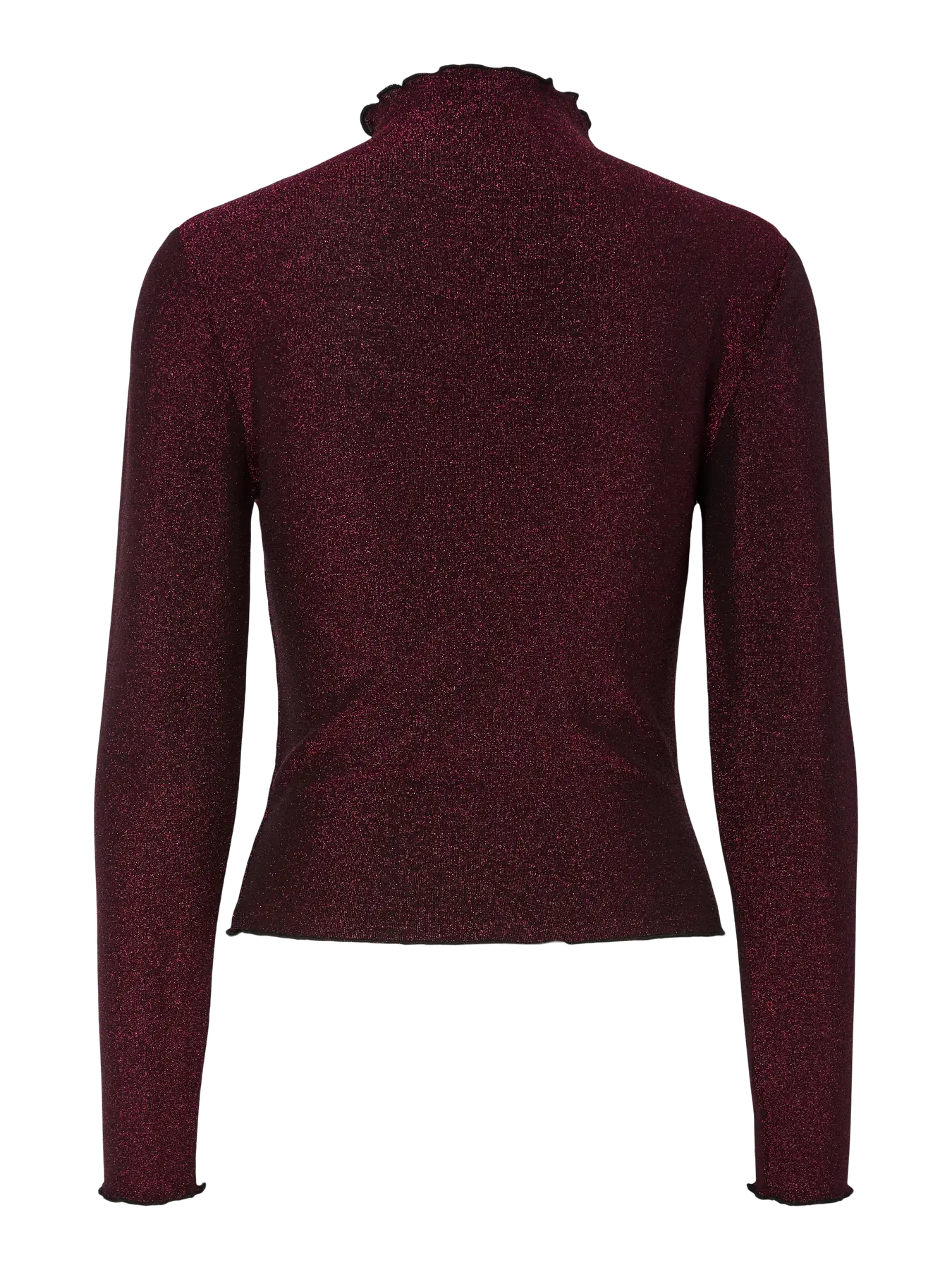 PcSandra Mockneck Top Beetroot Purple