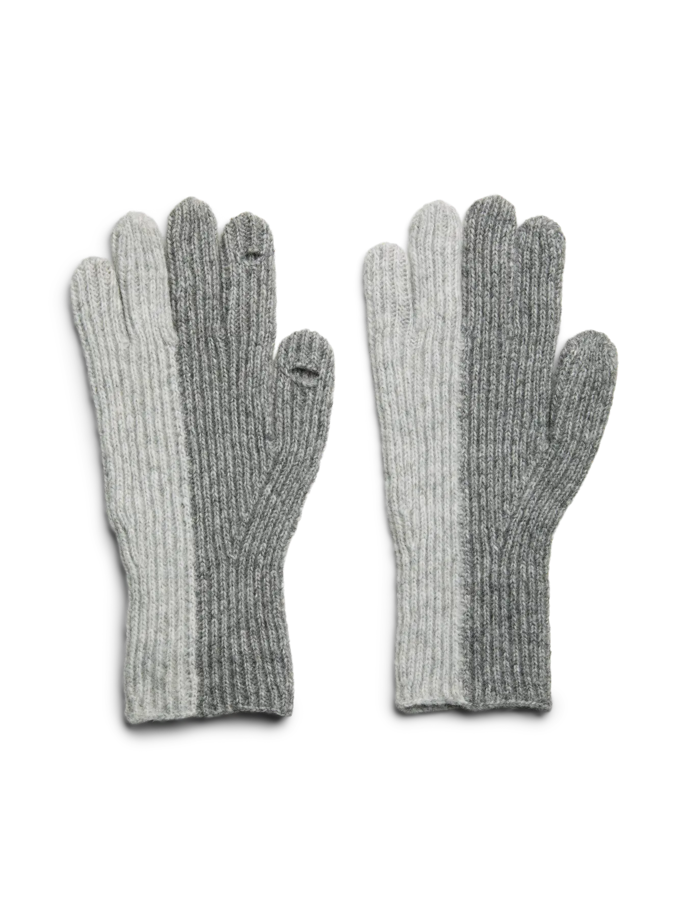 PcJadee Knit Gloves Light Grey