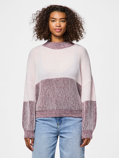 PcNella Knit Pink-a-boo Colorblock