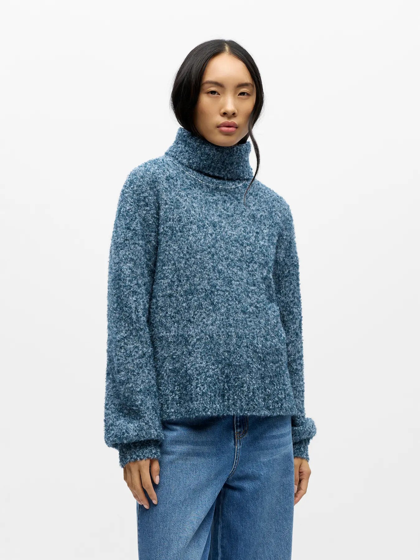 ObjKimia L/S Knit Legion Blue