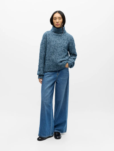 ObjKimia L/S Knit Legion Blue