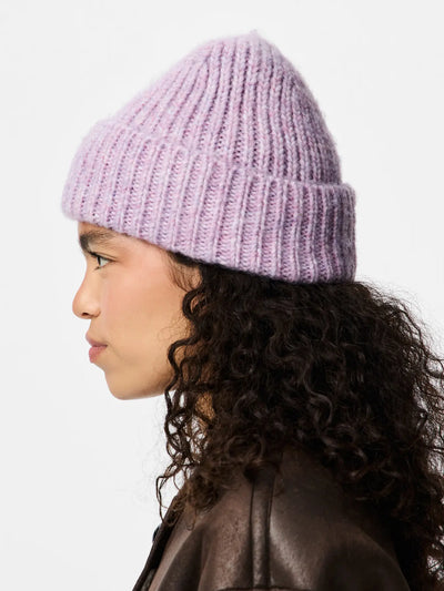 PcMilla Knit Hat Purple Rose