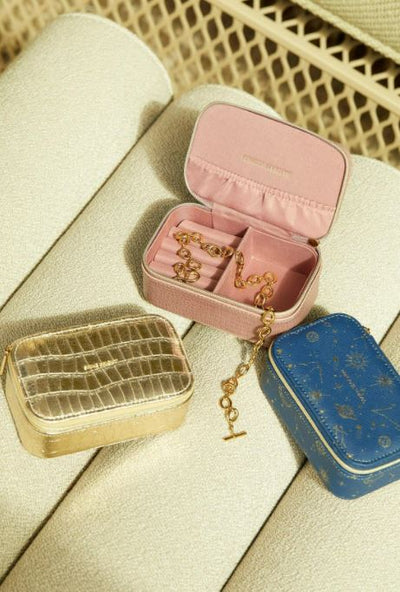 Metallic Gold Jewellery Box