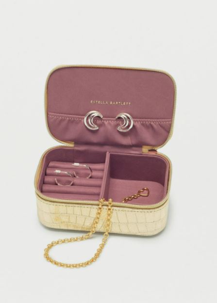 Metallic Gold Jewellery Box