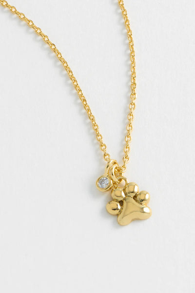 Paw Necklace Gold