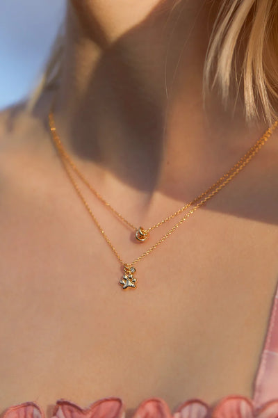 Paw Necklace Gold