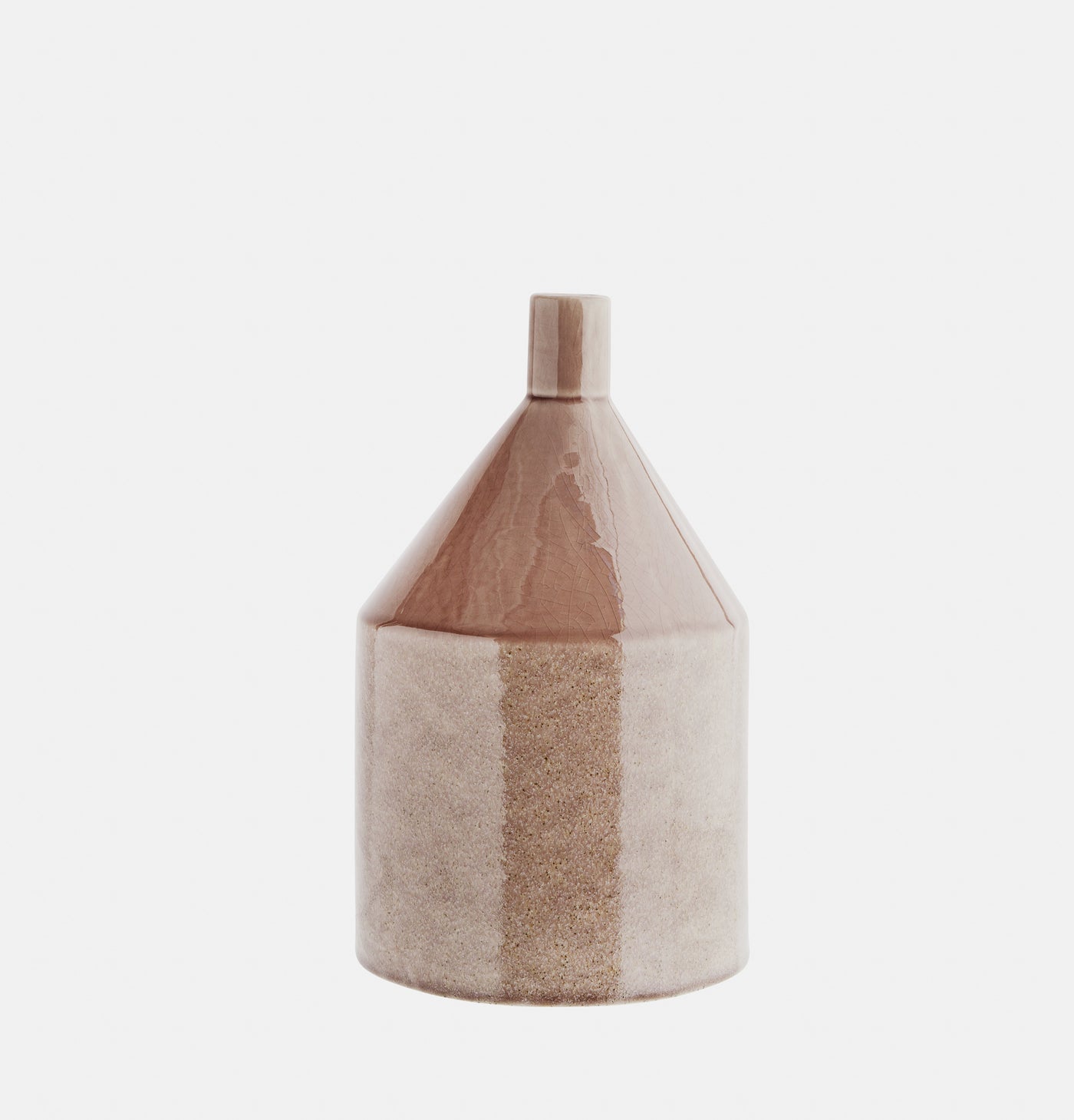 Caramel stoneware vase